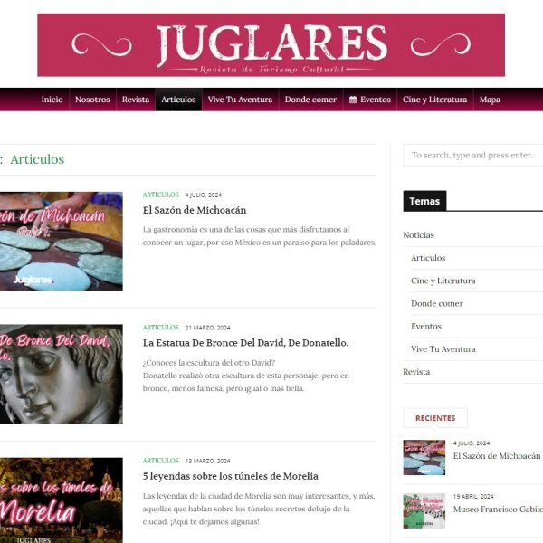 Sition Web Para Revista Juglares